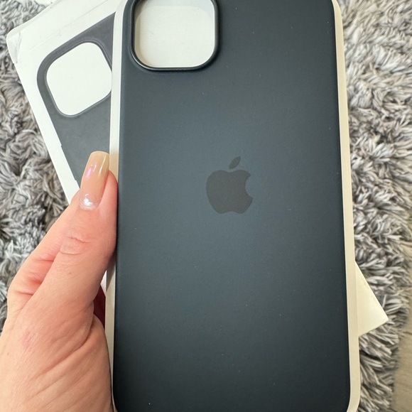 Apple Black Silicone iPhone Case - Picture 1 of 3